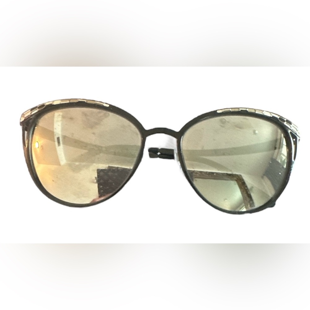 Black White BVLGARI SERPENTI Mirrored Lens Sunglasses Can Make Prescription